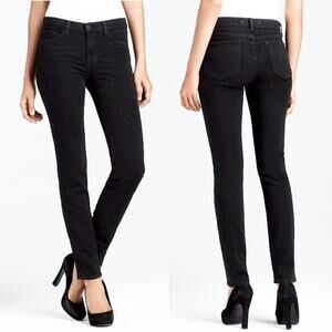 J Brand OP Jett Jeans 29 Waist Women's Pants Jet Black Ankle Skinny Mid Rise EUC